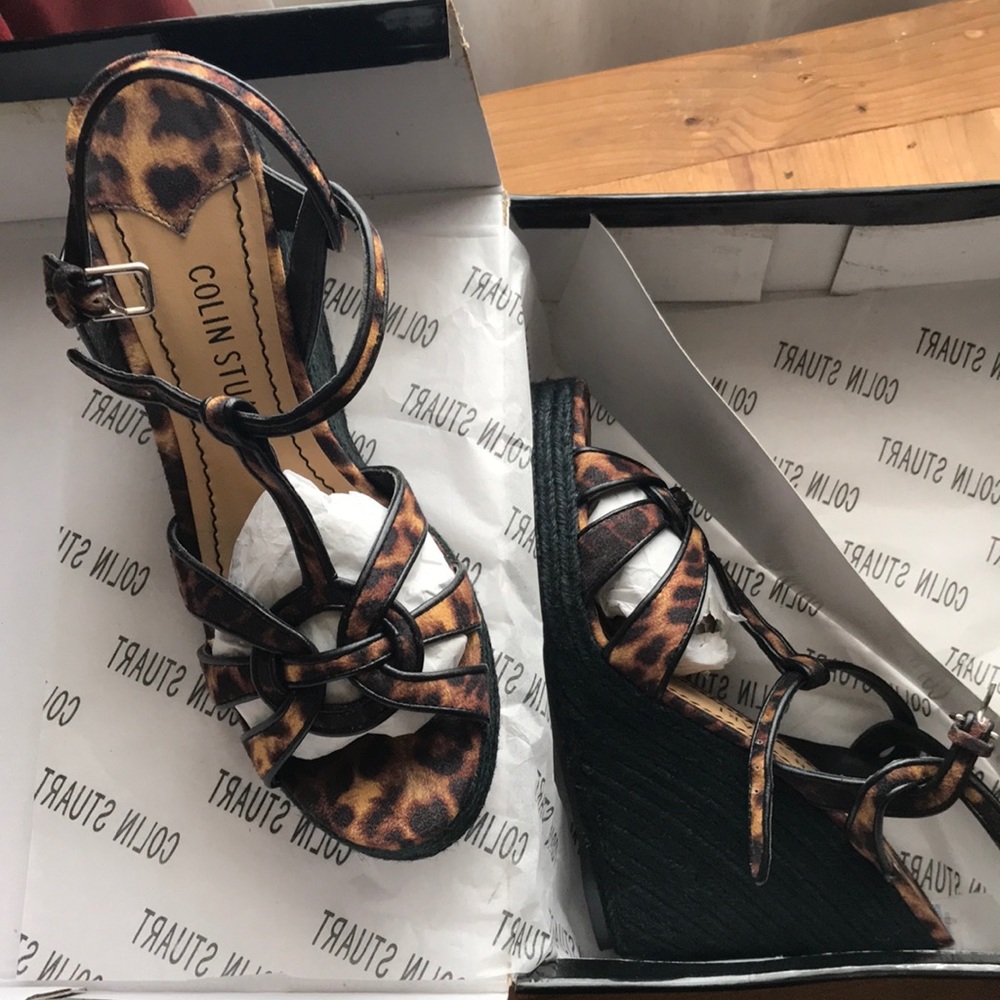 Leopard Wedges
